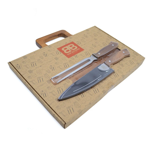 SET PARRILLERO B&B KITCHEN 3 PZS BLACK LINE