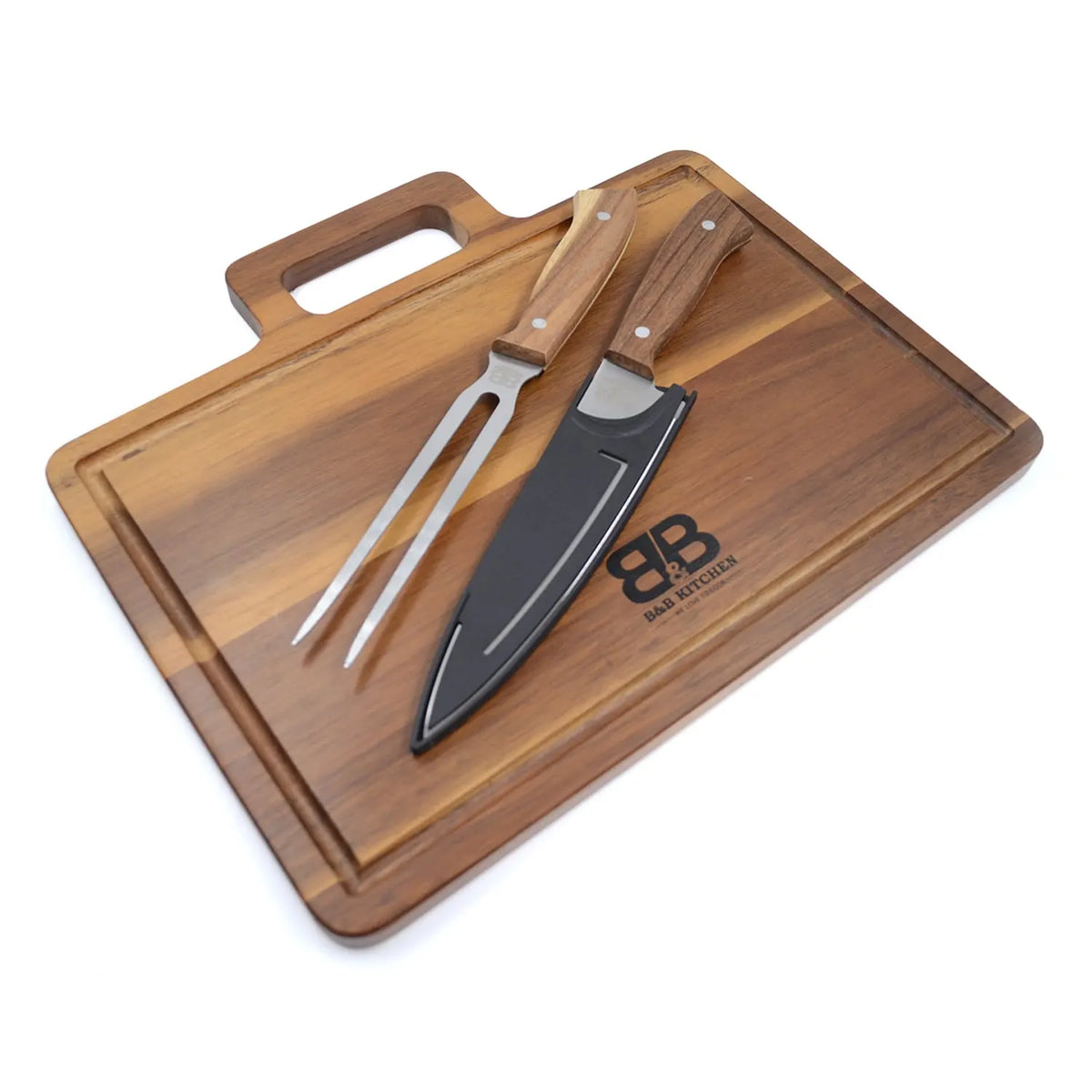 SET PARRILLERO B&B KITCHEN 3 PZS BLACK LINE