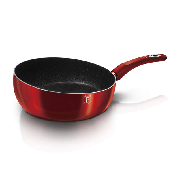 WOK  26 CM METALLIC LINE BURGUNDY EDITION ANTIADHERENTE