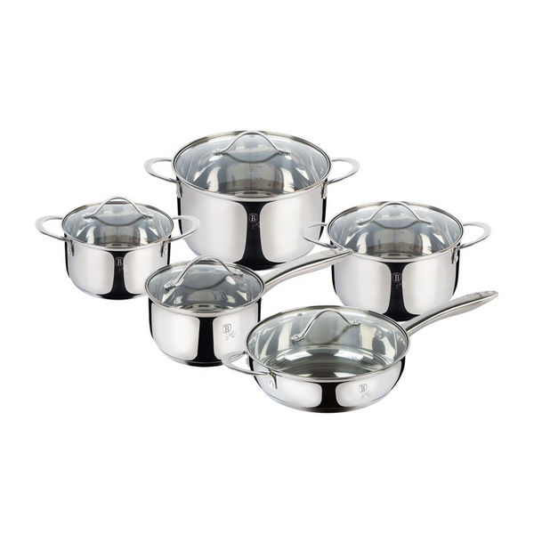 BATERIA DE COCINA 10 PZS SILVER JEWELLERY COLLECTION ACERO INOXIDABLE